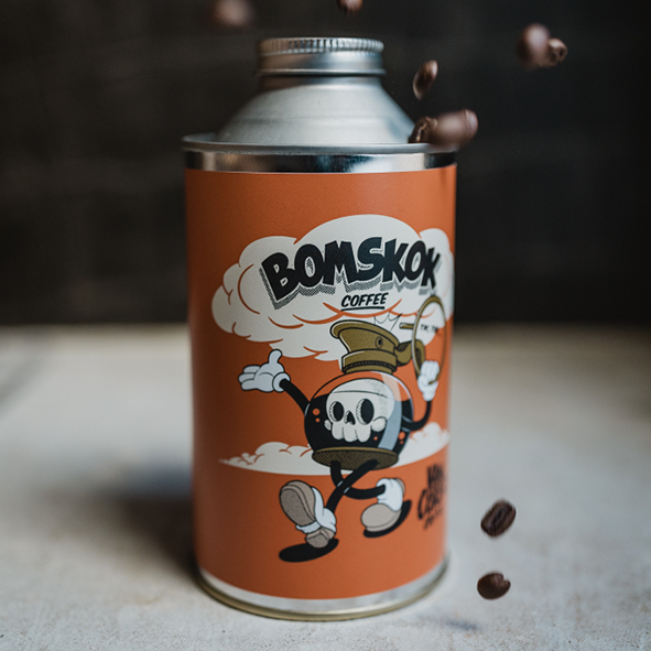 Bomskok Coffee | Reusable Tins & Refill